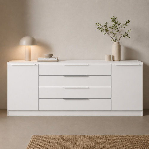 Sideboard 200 weiß - cm,