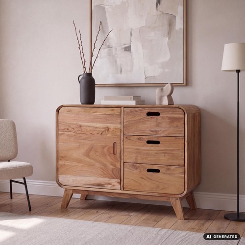 Sideboard akazie massivholz - sideboard,