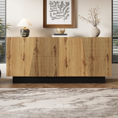 160cm sideboard holz anrichte - holz,