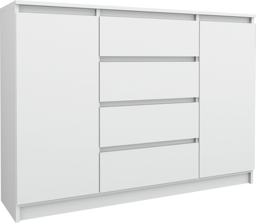 Kommode weiß 140 bella - kommode,