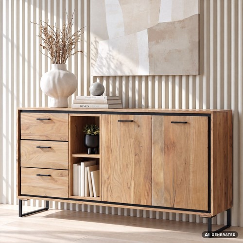 Sideboard akazie massivholz - sideboard,