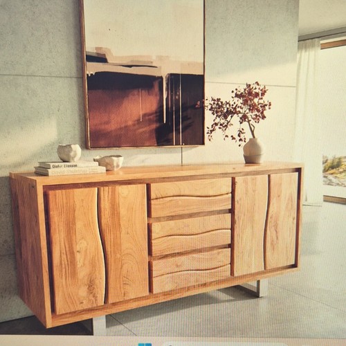 Delife anrichte sideboard holz - sideboard,